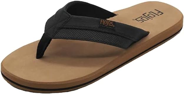 Flojos Ryan Men's Sandal (846- Black/Tan)